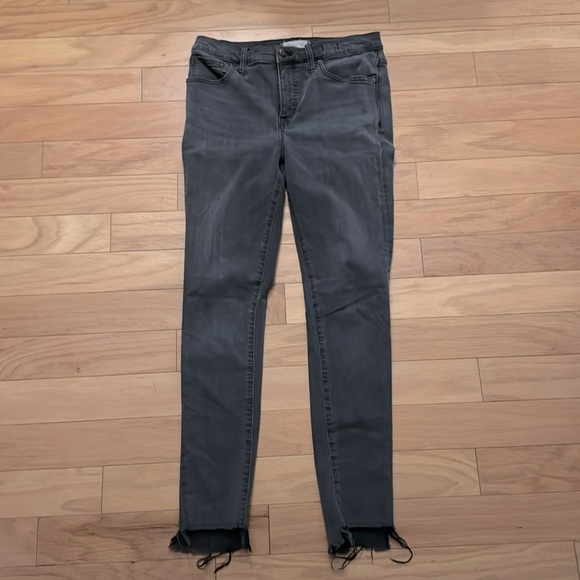 Madewell | high rise skinny jeans | distressed raw hem | in dusty wash | size 29 - Picture 1 of 6